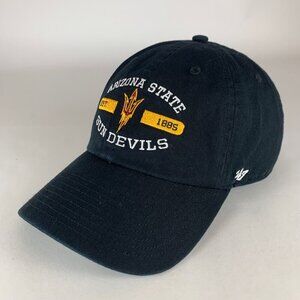 Arizona State Sun Devils NCAA Black 47 Brand Clean Up Relaxed Fit Strapback Hat